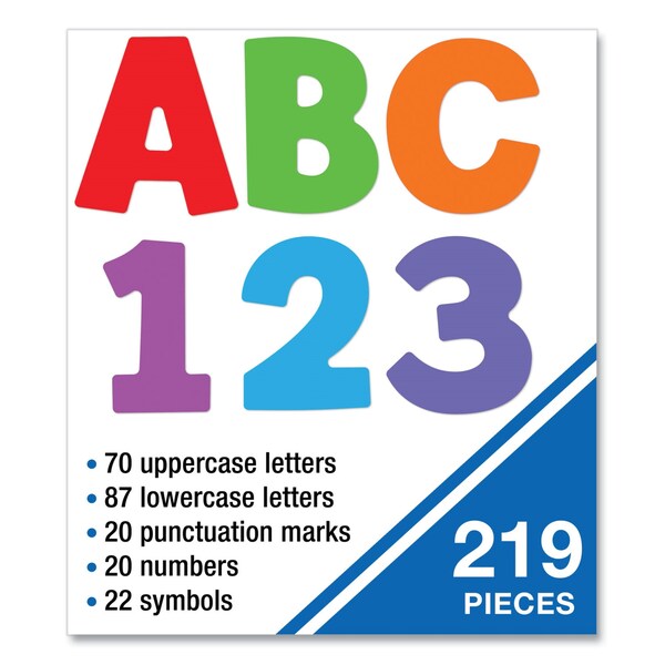Carson Dellosa EZ Letter Combo Packs, Color Splash Assortment, 4 in.h, 219 Characters - 130098