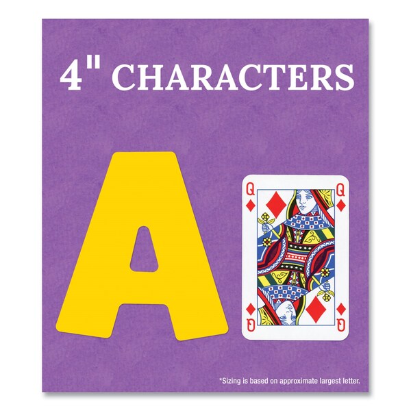 Carson Dellosa EZ Letter Combo Packs, Color Splash Assortment, 4 in.h, 219 Characters - 130098