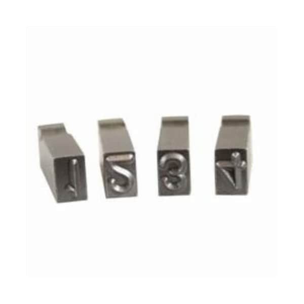 C.H. Hanson Number Stamp Set, 9Piece, Character 0 To 9, 38 In Character Height, Alloy Steel, 27639 - 27639