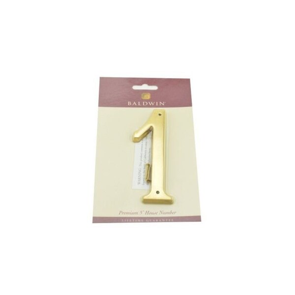 Baldwin Estate Unlacquered Brass House Numbers - 90671.031.CD