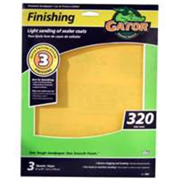 Gator Finishing 7267 Sanding 320 Grit 9 x 11 In. - 7737836