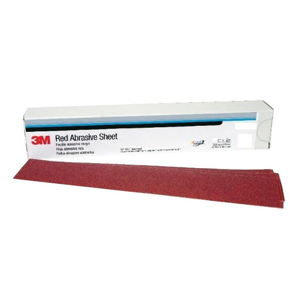 3M 3M Red Abrasive Stikit Sheet, 01680, 2-3/4 in X 16-1/2 in, 40D5, 25PK - 7000119923
