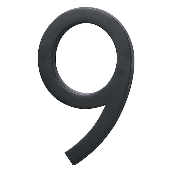 Hy-Ko 4In Black Floating Mount Number 9, 3PK - A15098