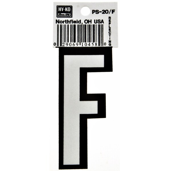 Hy-Ko 3.25In Boat Letter F, 10PK - A10458