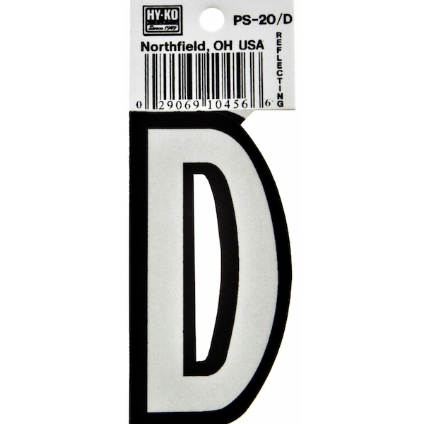 Hy-Ko 3.25In Boat Letter D, 10PK - A10456