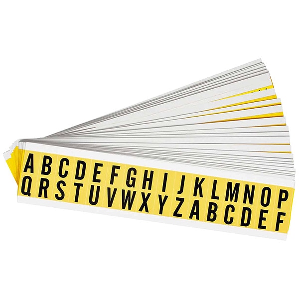 Brady Letter Label Kit, A Thru Z, PK25 - 3420-LTR KIT