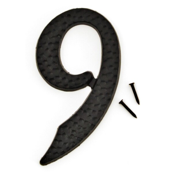 Hy-Ko 3In Black Aluminum Number 9, 10PK - A20109