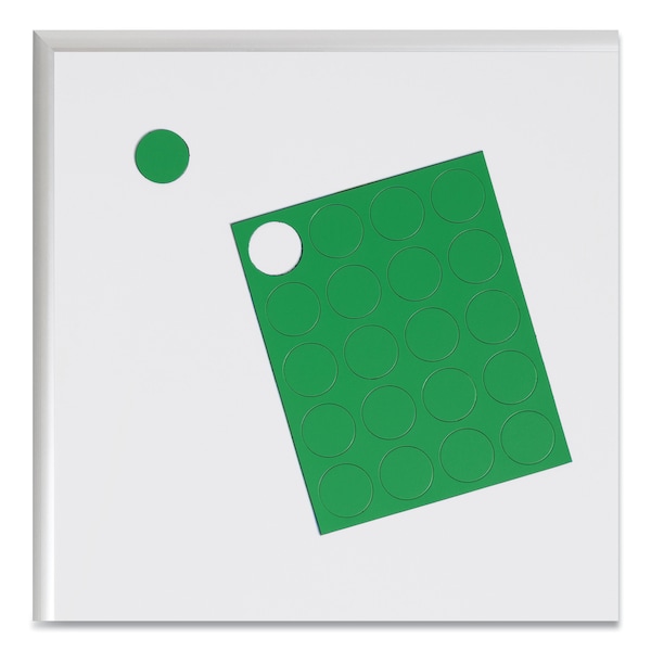 U Brands Heavy-Duty Board Magnets, Circles, Green, 0.75", PK20 - 5144U0-120