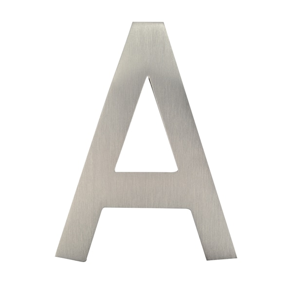 Architectural Mailboxes Brass 4 inch Floating House Letter Satin Nickel A - 3582SN-A