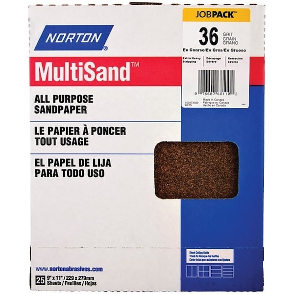 Norton Co SANDPAPER AL OXD 36GRT 9X11IN - 68110