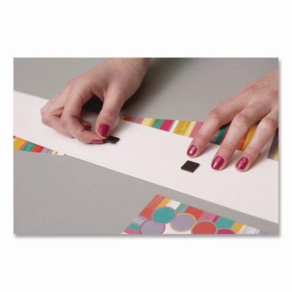 Teacher Created Resources Adhesive Magnetic Squares, 0.5in x 0.5in, Black, 100PK - TCR20720