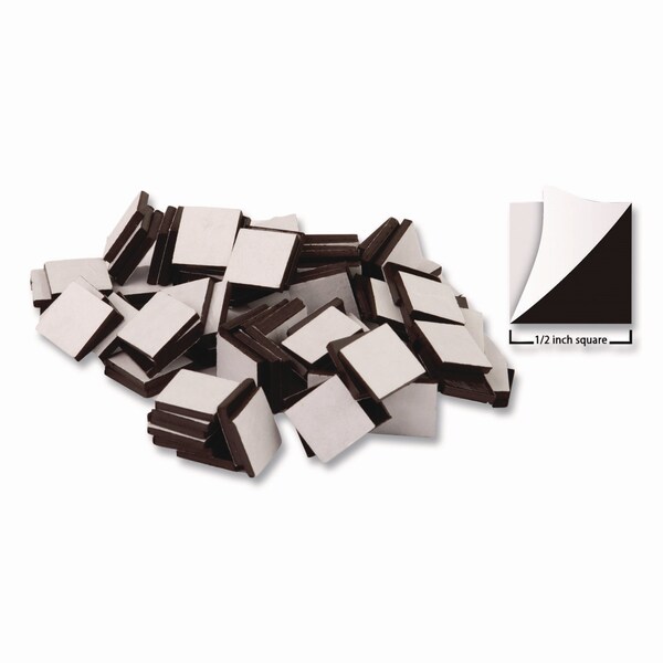 Teacher Created Resources Adhesive Magnetic Squares, 0.5in x 0.5in, Black, 100PK - TCR20720