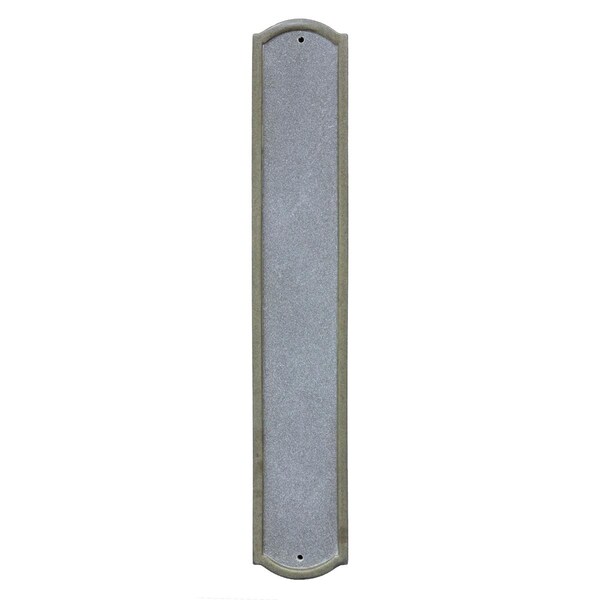 Qualarc 4.5 in. Knoll Brook Vertical Crushed Stone Do It Yourself Kit Address Plaque in Slate Color - KNO-4619-SL