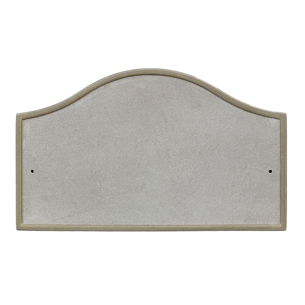 Book Publishing Co 10 in. Ridgestone Serpentine Crushed Stone Do It Yourself Kit Address Plaque in Slate Color - GR2642864