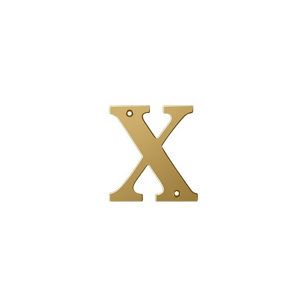 Deltana 4 Residential Letter X, 10PK - RL4X-CR003-XCP10