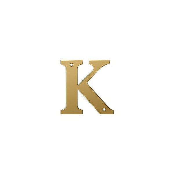 Deltana 4 Residential Letter K, 10PK - RL4K-CR003-XCP10