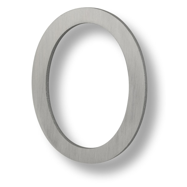 Sure-Loc Hardware Sure-Loc Hardware Floating House Number, 6, No. 0, Brushed Aluminum - HNF6-0 BA