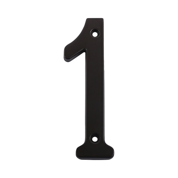 Pamex 4in Heavy Duty House Number # 1 Matte Black Finish - DD074S1BL