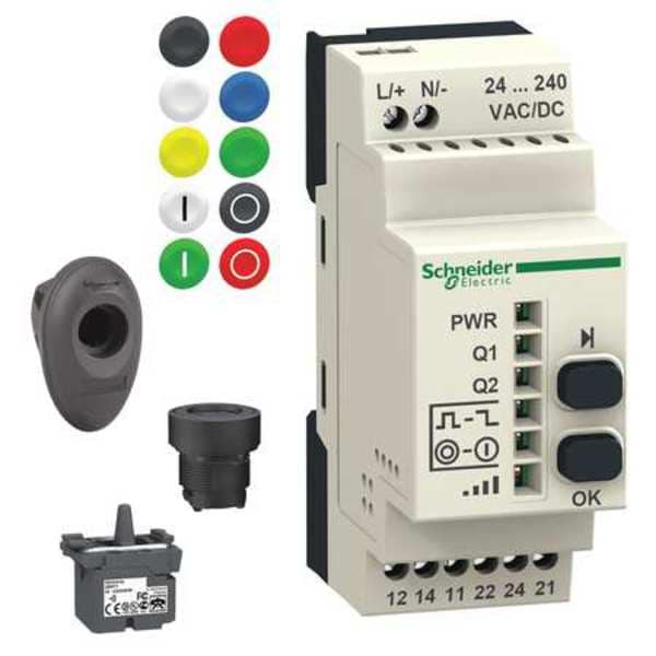 Kit de transmisor y receptor de botones de Schneider Electric, 22 mm, Universal - XB5RMA04.