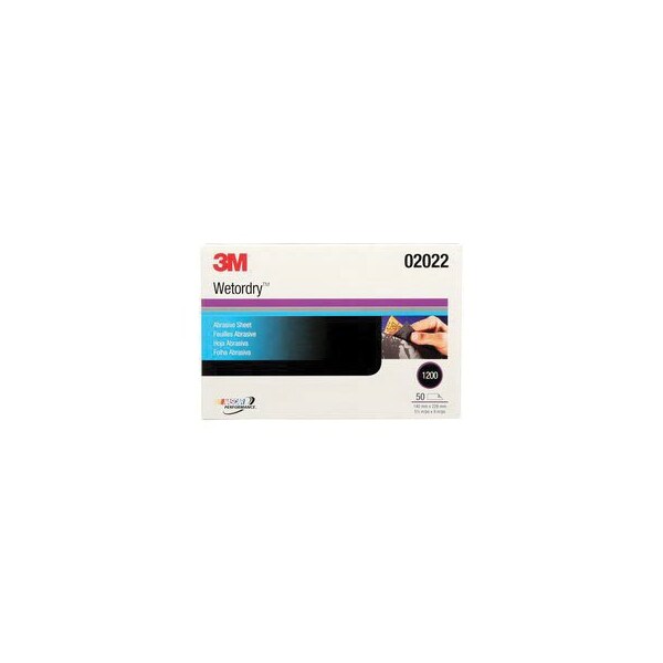 3M 02021, WOD SHT, 401Q, 5 1/2 x 9,1000A, 50PK - 7000042501