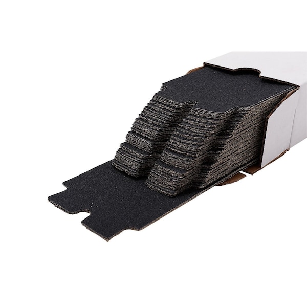 Toolpro 80Grit Long Tab 4316 in x 11516 in Drywall Sanding Sheets 100Pack, 100PK - TP04100