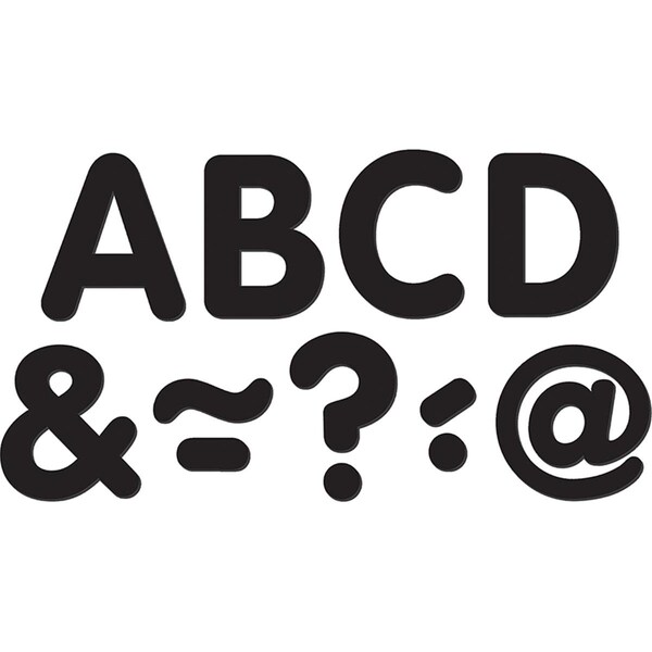 Roomfactory 2 in. Black Classic Magnetic Letters, 3PK - RO3487987