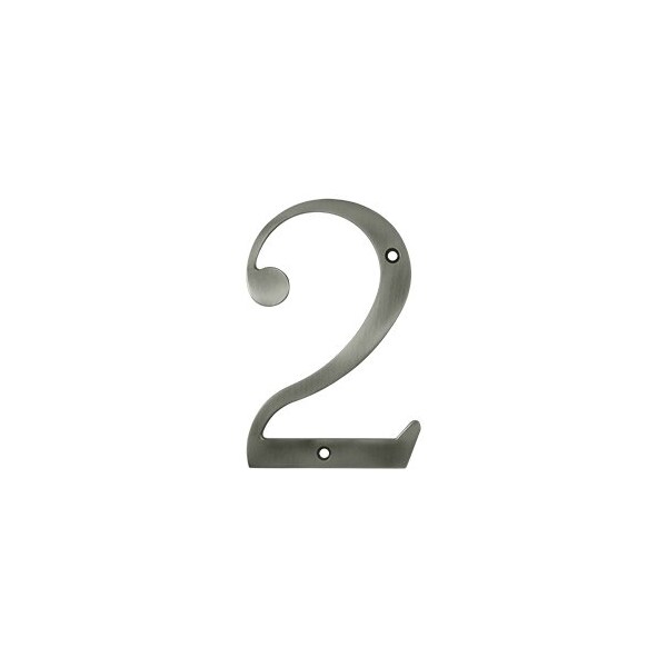 Deltana RN6-2U15A 6 House Number Antique Nickel, 10PK - RN6-2U15A-XCP10