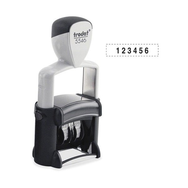 Trodat Usa Professional Numberer, Self-Inking, 1-5/8inx3/8in, Black Ink - TDTT5546