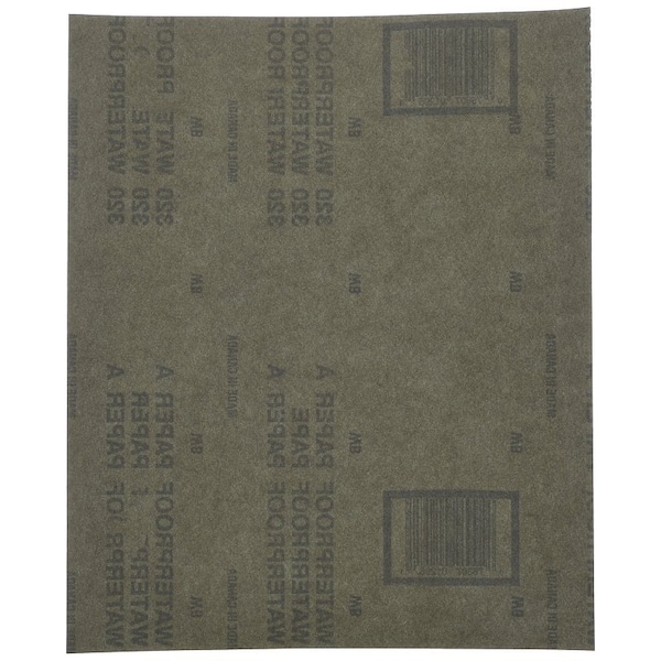 Norton Co 0 Sanding Sheet, 9 in L, 11 in W, 320A Grit, Extra Fine, Aluminum Oxide Abrasive - 1225