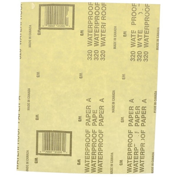 Norton Co 0 Sanding Sheet, 9 in L, 11 in W, 320A Grit, Extra Fine, Aluminum Oxide Abrasive - 1225