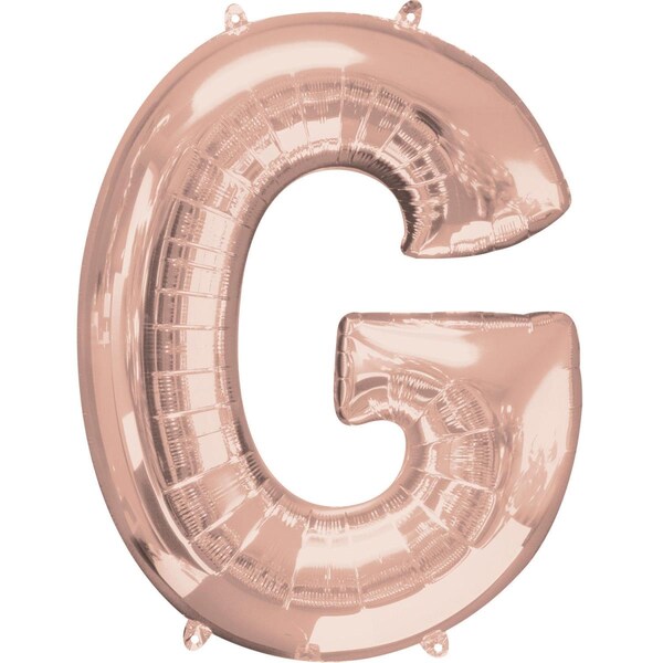 Anagram 37 in. Letter G Rose Gold Balloon - 89759