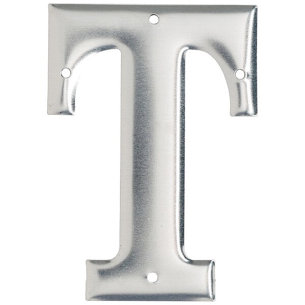 Brady Letter, Aluminum, Roman, 3 in. H, T, PK10 - 1600-T
