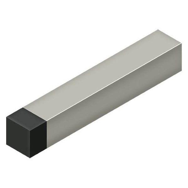 Deltana Modern Square Heavy Duty Door Bumper, Steel Satin Nickel 4" - BDSS40U15