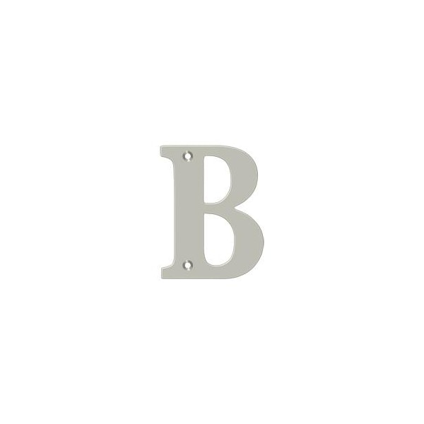 Deltana Residential Letter B Satin Nickel 4" - RL4B-15