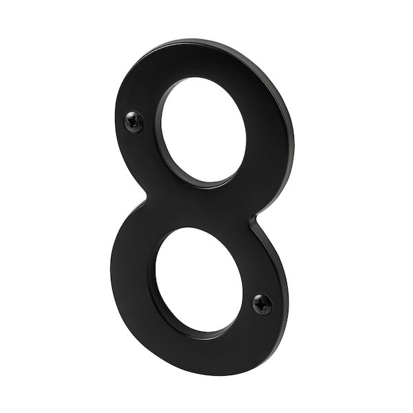Pamex 4in Heavy Duty House Number # 8 Matte Black Finish - DD074S8BL