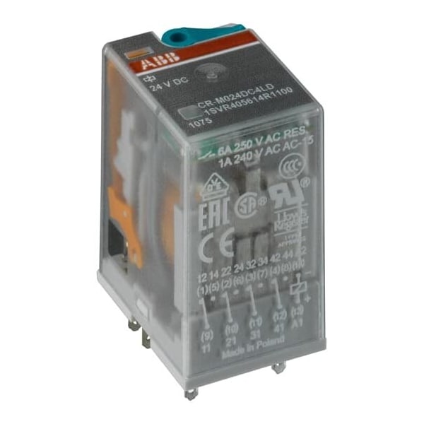 Abb 1SVR405613R1000, Relé enchufable CR-M024DC4, paquete de 10 - 1SVR405613R1000