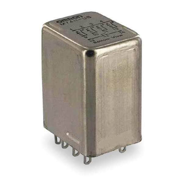 Relevador herméticamente sellado de Omron, 12V de voltaje de bobina de CD, cuadrado, 14 pines, 4PDT - MY4H-US-DC12