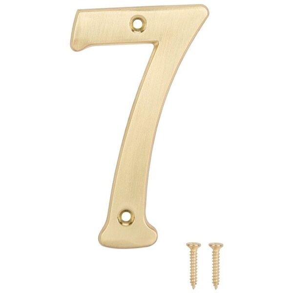 Prosource House Number, Character: 7, 4 in H Character, 2.21 in W Character - N-Z047PB3L-PS