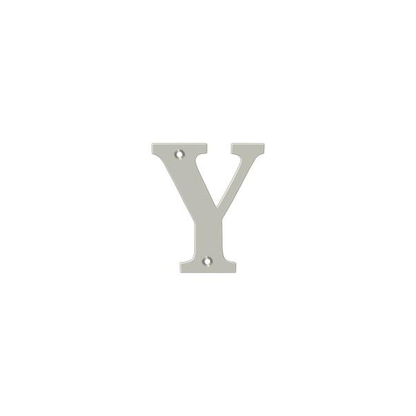 Deltana Residential Letter Y Satin Nickel 4" - RL4Y-15