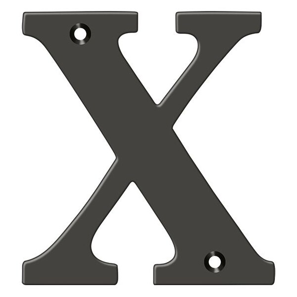 Deltana Residential Letter X Oil Rubbed Bronze 4" - RL4X-10B