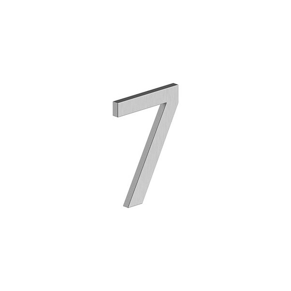 Deltana 4 NUMBER 7, E SERIES W/ RISERS, STAINLESS STEEL in Brushed Stainless - RNE-7U32D