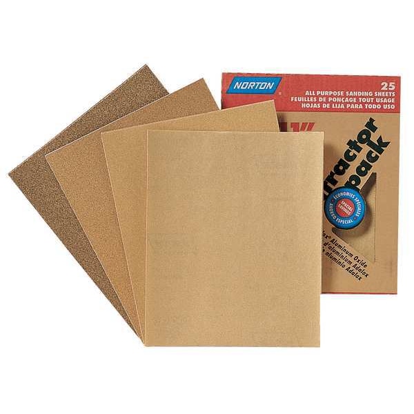 Norton Abrasives Sanding Sheet Asst, 25 Pc, 9x11 In - 07660700365