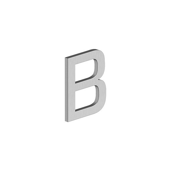 Deltana 4 LETTER B, E SERIES W/ RISERS, STAINLESS STEEL in Brushed Stainless - RNE-BU32D