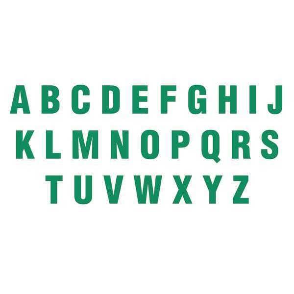 Magna Visual Die Cut Letter Magnets, Green, 6", PK108 - DCA-66