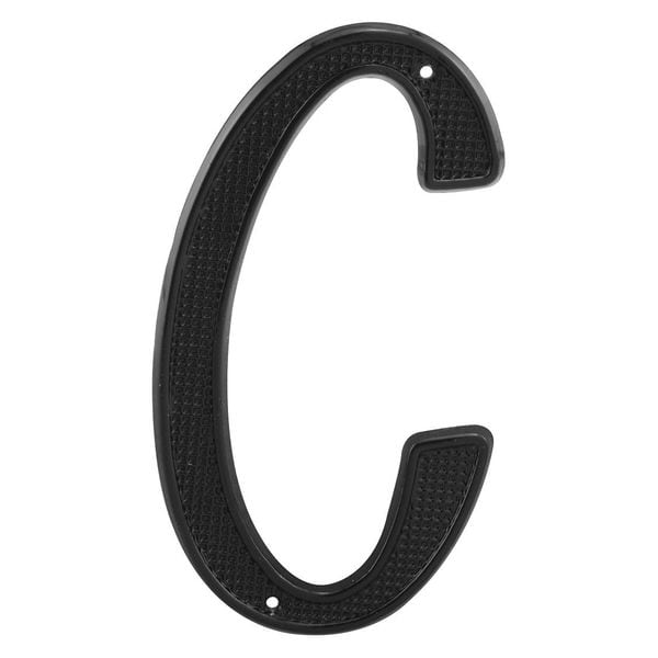 Primeline Tools 4 in. House Letter C, Diecast, Black Finish (2 Pack) - MP4108