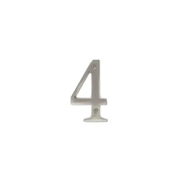 Delaney Hardware No. 4 BLACK METAL HOUSE NUMBER - 4205004