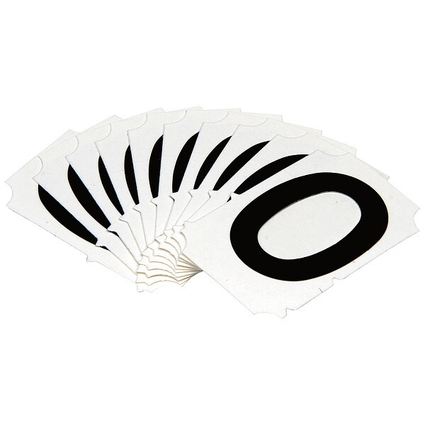Brady Numbers and Letters Labels, PK 10 - 5050P-0