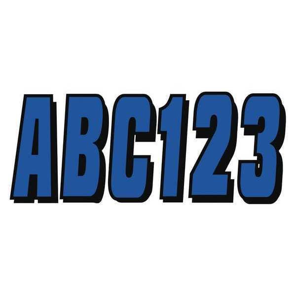 Hardline Products Number and Letter Combo Kit, Blue, 3 in. H - GBLBLK320