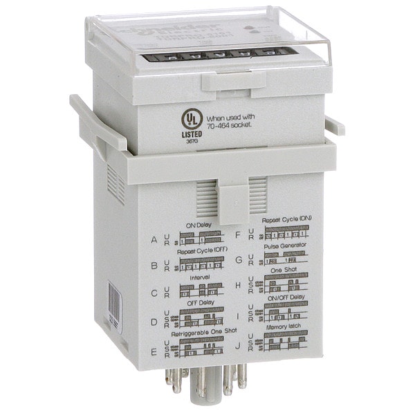 Schneider Electric Relay de Retraso de Tiempo, 12 a 240VAC/DC, 12A, SPDT - TDRPRO-5101