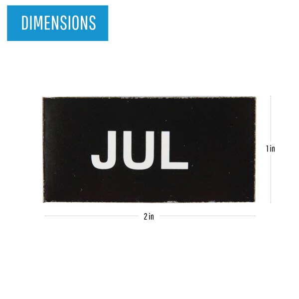 Mastervision MasterVision Set of "Months of the Year" White Board Calendar Magnets, 12 Magnets, Jan-Dec, 1" x 2" - FM1108